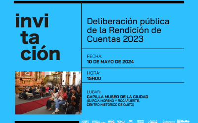 Deliberación pública de la Rendición de Cuentas 2023
